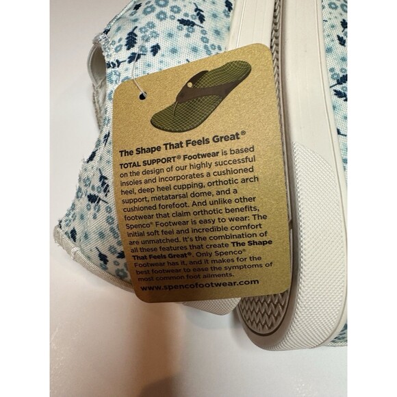 SPENCO Santa Maria Slip On Sneakers Womens Size 9D Canvas floral print - Picture 14 of 16